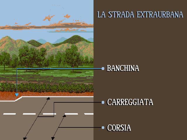 Sulle Autostrade E Strade Extraurbane Principali Per Uscire Dalla Carreggiata STRADE EXTRAURBANE PRINCIPALI