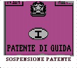 SOSPENSIONE&nbsp;PATENTE&nbsp;DI GUIDA
